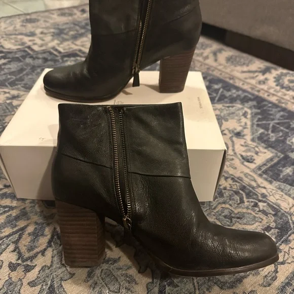 Cole Haan Heeled Black Booties - Size 9 - Picture 3 of 5
